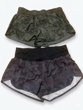 Lot of two Zella running shorts Camo Grey Green